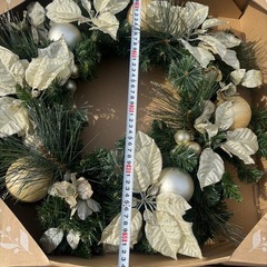 特大！クリスマスリースの画像