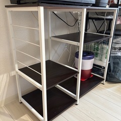 レンジラック　キッチンカウンターの画像