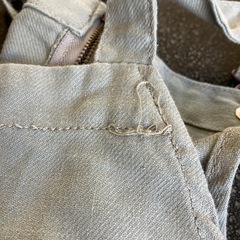 K2511-120 オールインワン ツナギ オーバーオール 使用感、ほつれ有りの画像