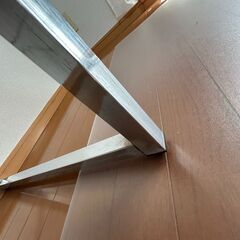 シンプルワークデスク 幅120cm×奥行60cm 鏡面仕上げ／パソコンデスク・学習机・ゲーミングデスクの画像