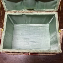 レトロポップ裁縫箱　昭和レトロ　レトロ雑貨　花柄　ヴィンテージの画像