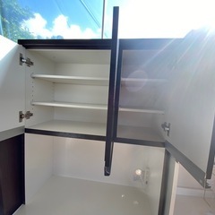 【ニトリ】キッチンボード（ダークブラウン）の画像