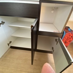 【ニトリ】キッチンボード（ダークブラウン）の画像