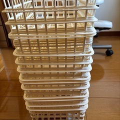 クリーンA4バスケット16個　
収納　カゴ　　しわけ仕分けの画像