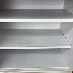 【ドリーム川西店限定】☆ジモティー見たよ割引☆  スライド扉オープンボード NA×WHT クリーニング済み 【2125560000033995】の画像