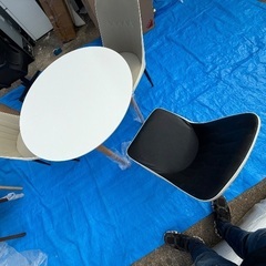 カフェコタツテーブル　丸 の画像