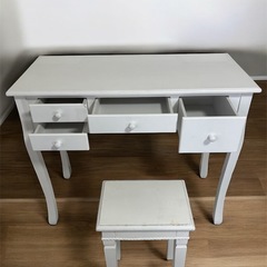 お話中　白ドレッサー　三面鏡の画像