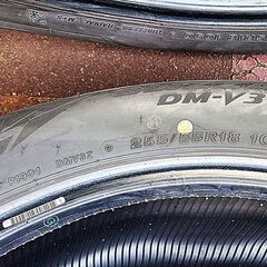 値下げしました！　スタッドレスタイヤ　ブリザックDM-V3　255/55R18 109Q　4本　2023年23週製 9分山 の画像