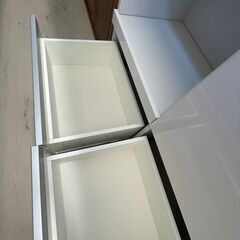 【ジャングルジャングル滋賀草津店】ジモティ来店特価‼ 食器棚 ホワイト J-251143の画像