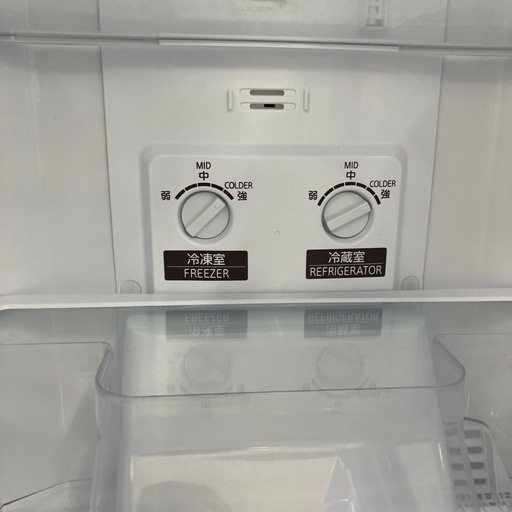 安心の6ヶ月保証付。【MITSUBISHI 2ドア冷蔵庫 MR-P15EE-KK 2019年製 146L】取りに来れる方限定。
