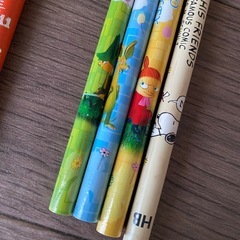 スヌーピー　ムーミン　鉛筆　セット　レトロ　B HB サンリオ 当時物　アニメ　えんぴつ SNOOPYの画像