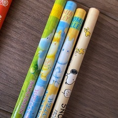 スヌーピー　ムーミン　鉛筆　セット　レトロ　B HB サンリオ 当時物　アニメ　えんぴつ SNOOPYの画像