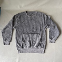 グンゼ フリーストレーナー LLサイズ 裏 起毛 グレー ブラック 2枚セット 普段着 部屋着 作業着 中古品  の画像