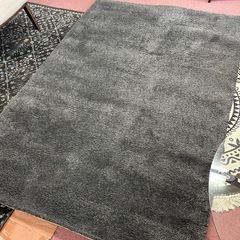 シックな無地のラグの画像