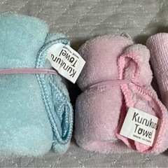kurukurutowel うさぎハンカチ　大小セットの画像