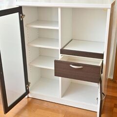 お洒落なキッチンボード ホワイト キッチン収納ボード ビーム MR-900L  取りに来れる方に差し上げますの画像