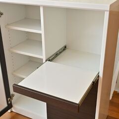 お洒落なキッチンボード ホワイト キッチン収納ボード ビーム MR-900L  取りに来れる方に差し上げますの画像