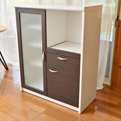 お洒落なキッチンボード ホワイト キッチン収納ボード ビーム MR-900L  取りに来れる方に差し上げますの画像