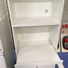 ★リユースのサカイ横浜南店★YM1603 NITORI 食器棚 ホワイト W60×D43×H178 クリーニング済みの画像