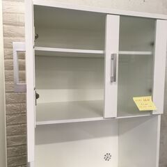 ★リユースのサカイ横浜南店★YM1603 NITORI 食器棚 ホワイト W60×D43×H178 クリーニング済みの画像