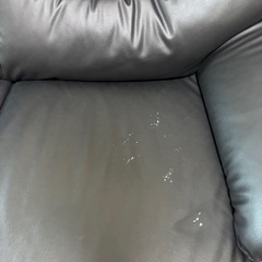 ニトリソファ（ブラック、合皮）の画像