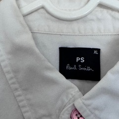 ※11月15日(土).に引き取れる方※ PS Paul Smith（ピーエス ポールスミス）／ゼブラ刺繍入り オックスフォードシャツ（白・XL）の画像