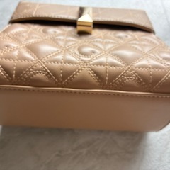 ベージュ　バックの画像