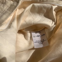 【USED】 シングル　掛布団・枕2枚カバー　ベージュの画像