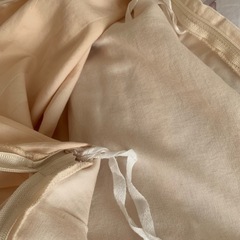 【USED】 シングル　掛布団・枕2枚カバー　ベージュの画像