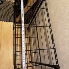 黒　ラック　たな棚シェルフの画像