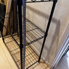 黒　ラック　たな棚シェルフの画像