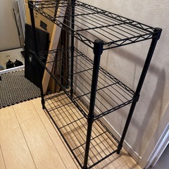 黒　ラック　たな棚シェルフ