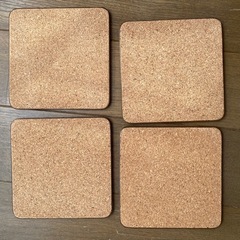 花柄　薔薇　ローズ　コースター　ナチュラル雑貨　コルク　小物　ゆめかわ　マット　北欧　水色　メルヘン　ロリポップ　キッチン小物の画像