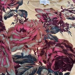 花柄ニット未使用の画像