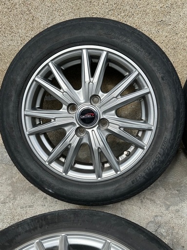 【㊗️ご成約?】【軽自動車用 155/65R14 BRIDGESTONE NEXTRY 2022年製タイヤ付き 社外品14インチアルミ