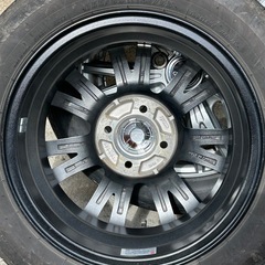 【㊗️ご成約🎊】【軽自動車用 155/65R14 BRIDGESTONE NEXTRY 2022年製タイヤ付き 社外品14インチアルミホイール 美品 14X1/2J INSET 45 4本セット 】＊平成28年式日産デイズから取り外しました。の画像