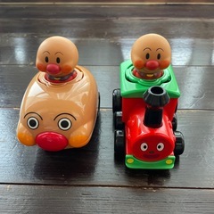 アンパンマン　プッシュゼンマイおもちゃ2点セットの画像