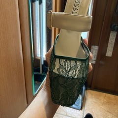 NICAL ベルト付きレースサンダルSサイズ　グリーンの画像