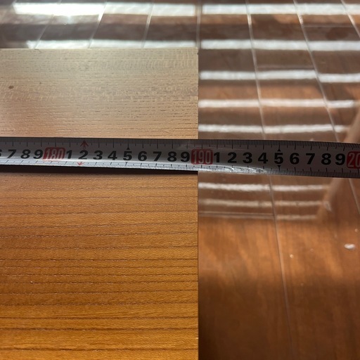 欅 テーブル幅1900高さ350 大型 一枚板！