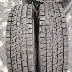 パッソ着用 スチールホイール +ブリヂストン スタッドレスタイヤ 8000円⭐155/80R13 13×4.50B ハブ52⭐41の画像