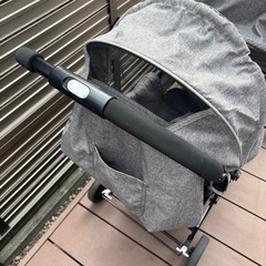 besrey グレー ダブルベビーカー 2人用の画像