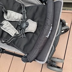 besrey グレー ダブルベビーカー 2人用の画像
