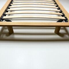【11/29（土）限定！指定先へ送料無料でお届けします（墨田区、江東区、台東区）】美品 無印良品 木製ベッドフレーム シングル オーク材の画像