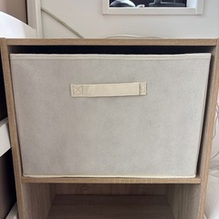 折畳みアイボリー収納ボックス 3個と2個セットの画像