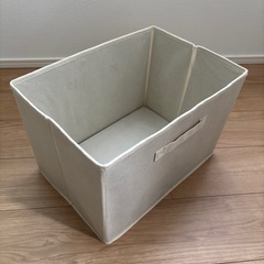 折畳みアイボリー収納ボックス 3個と2個セットの画像