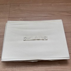 折畳みアイボリー収納ボックス 3個と2個セットの画像