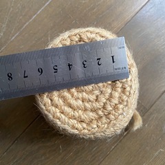 編み物　小物入れ　鉢カバー　バスケット　紐編み　かご　インテリア　 布小物入　ナチュラル雑貨 置物　ジュート　紐編み　インテリア　雑貨　の画像