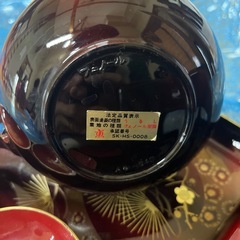漆塗り　食器の画像