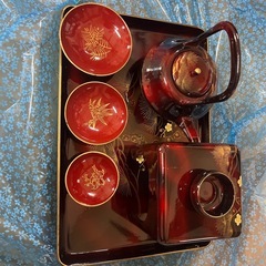 漆塗り　食器の画像