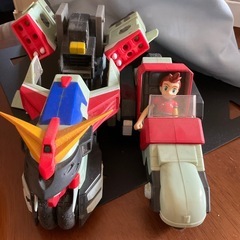 お渡し先決まりました。ガンダムフォース　キャプテンガンダム専用高速バイク（しゅうと君付）　難あり　の画像